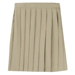 Pleated Skirt- Solid Colors-Khaki