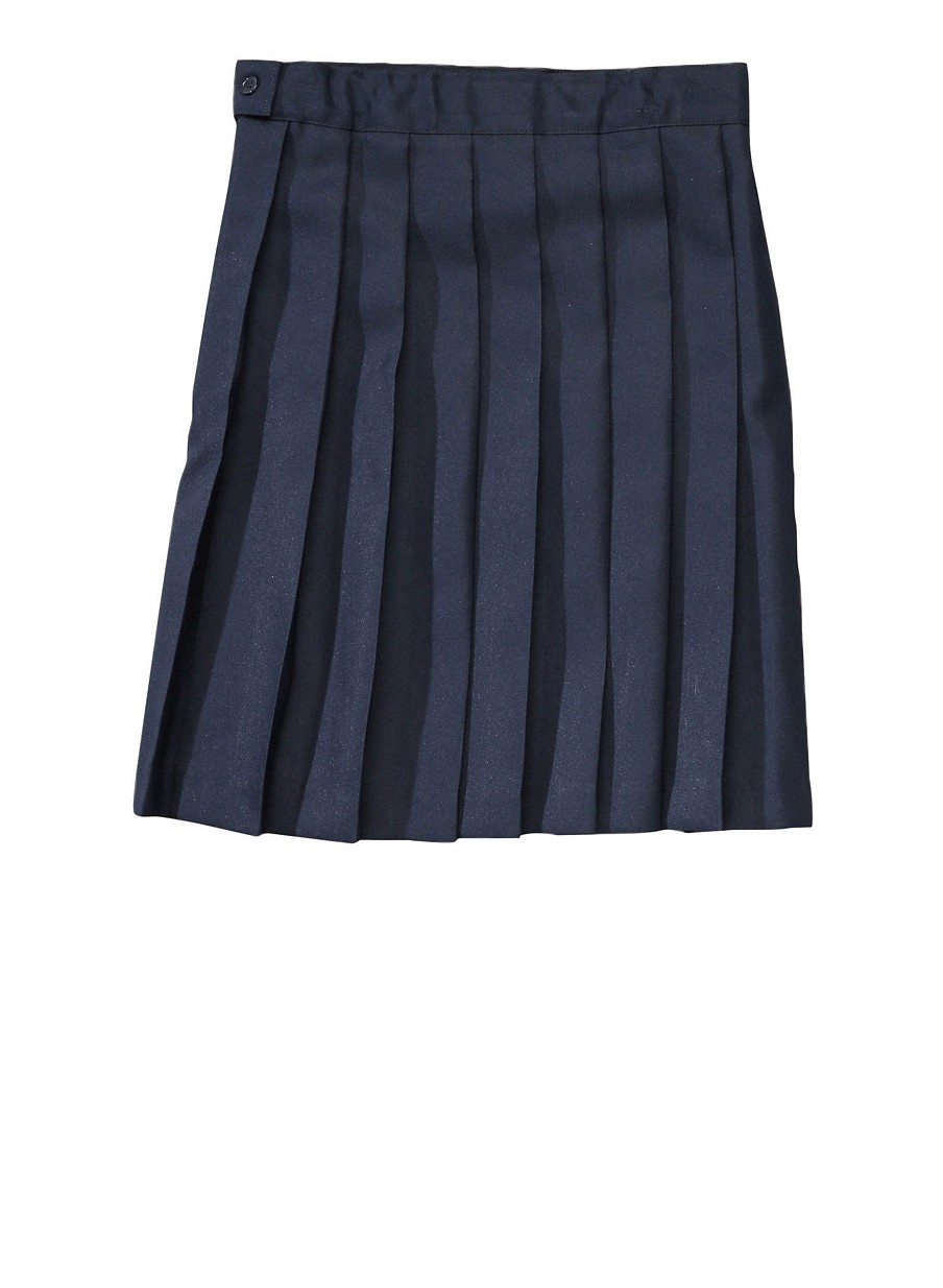 Pleated Skirt- Solid Colors-Navy