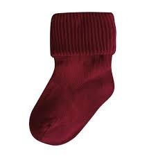 Classic Bobby Sock-Maroon