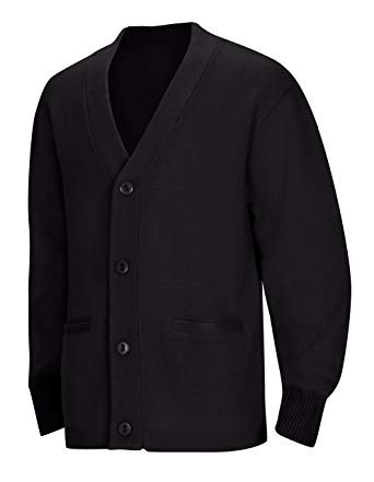 Cardigan Sweater with Pockets-Black