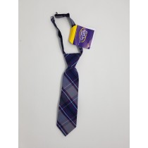 Boys Clip-On Tie-Plaid 20