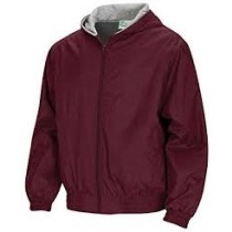 Hooded Jacket with Lining- Burgundy