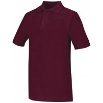 Smooth/Jersey Polo - Short Sleeve-Burgundy