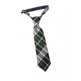 Boys Clip-On Tie-Plaid 5
