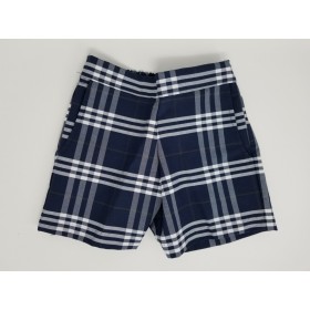 Girls Plaid Short- Uncuffed-Plaid 35