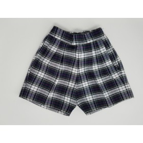 Girls Plaid Short- Uncuffed-Plaid 23