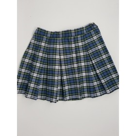 Stitch Down Pleat Skirt- Style 11-Plaid 50