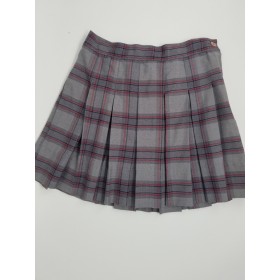 Stitch Down Pleat Skirt- Style 11-Plaid 83
