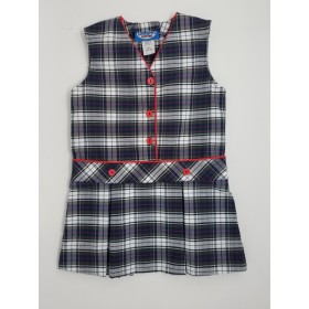 Drop Waist Jumper- Style 30-Plaid 23