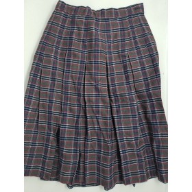 Stitch Down Pleat Skirt- Style 11-Plaid 31