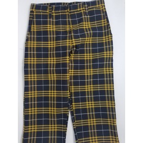 Girls Plaid Pants- Flat Front-Plaid 12