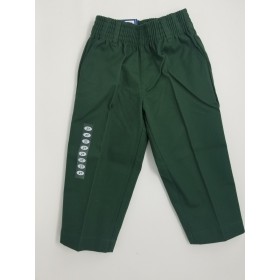 Boys Pleated Pants-Hunter Green