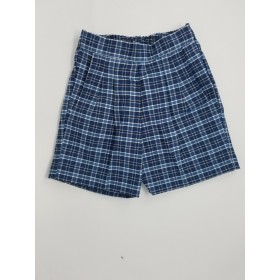 Girls Plaid Short- Uncuffed-Plaid 78