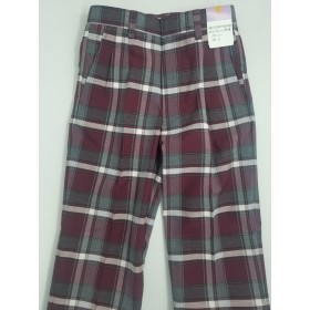 Girls Plaid Pants- Flat Front-Plaid 62