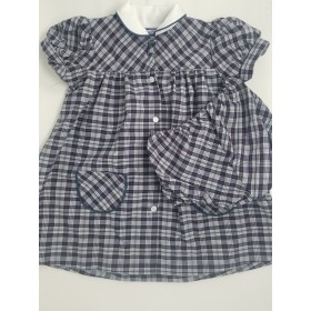 Plaid Smock Dress-Plaid 36