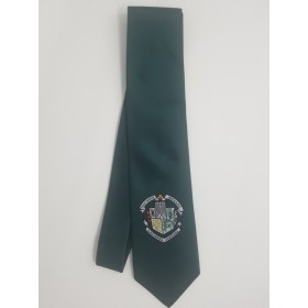 Boys 4-in-hand Necktie-Green Tie w/ Menard Logo