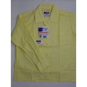 Sport Collar Blouse- Long Sleeve-Yellow