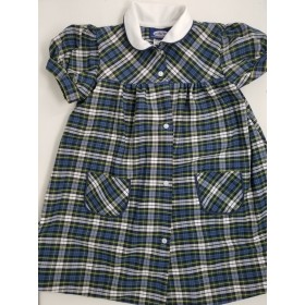 Plaid Smock Dress-Plaid 50