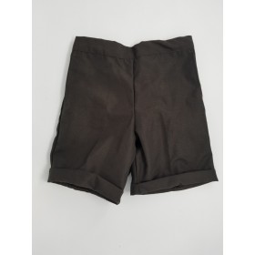 Girls Plaid Shorts- Cuffed hem-Plaid 6