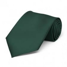 Boys 4-in-hand Necktie-Hunter Green