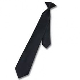 Boys Clip-on Necktie-Black