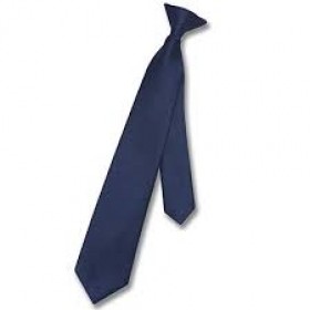 Boys Clip-on Necktie-Navy