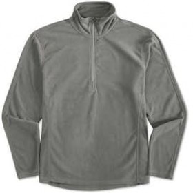 Polar Fleece Jacket- Half Zip-Charcoal Grey