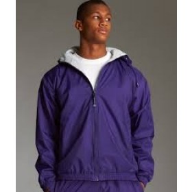 Hooded Jacket with Lining-Purple