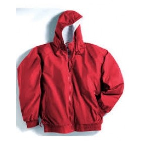 Hooded Jacket with Lining-Red