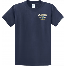 ST. GEORGE OPTIONAL T-SHIRT (GRADES 6-12)-Navy