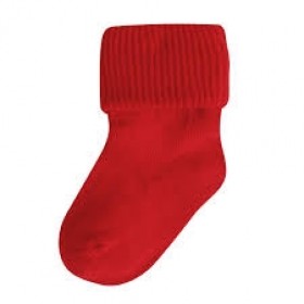 Classic Bobby Sock-Red