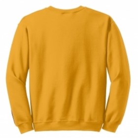 Crew Neck Sweatshirt-Gold