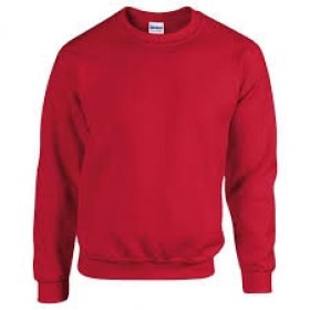Crew Neck Sweatshirt-Red
