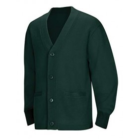 Cardigan Sweater with Pockets-Hunter Green