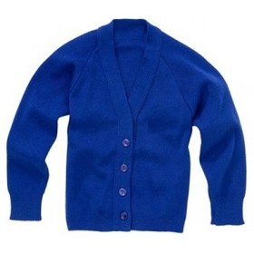 Cardigan Sweater with Pockets-Royal Blue