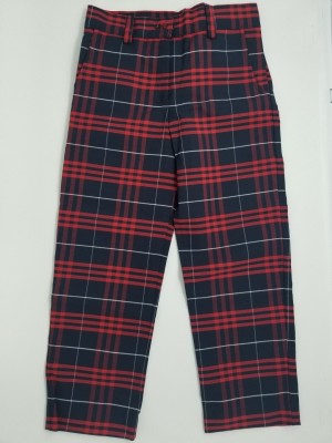 Girls Plaid Pants- Flat Front