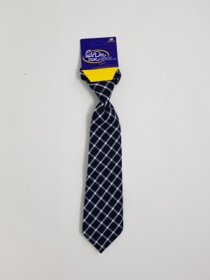 Boys Clip-On Tie-Plaid 8
