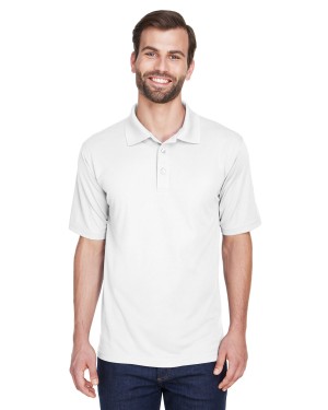 8210 ULTRACLUB MEN'S COOL & DRY MESH PIQUÉ POLO-White