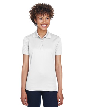 8210L UltraClub Ladies' Cool & Dry Mesh Piqué Polo -White