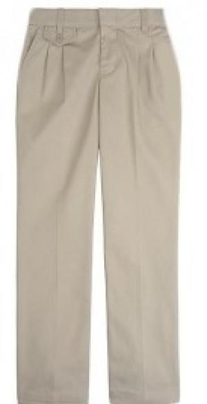 Girls Pants- Solid Color- Pleated Front