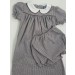 Gingham Smock Dress- Style 04-Plaid 1 Brown