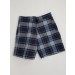 Girls Plaid Shorts- Uncuffed-Plaid 34