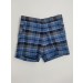 Girls Plaid Shorts- Cuffed hem-Plaid 59